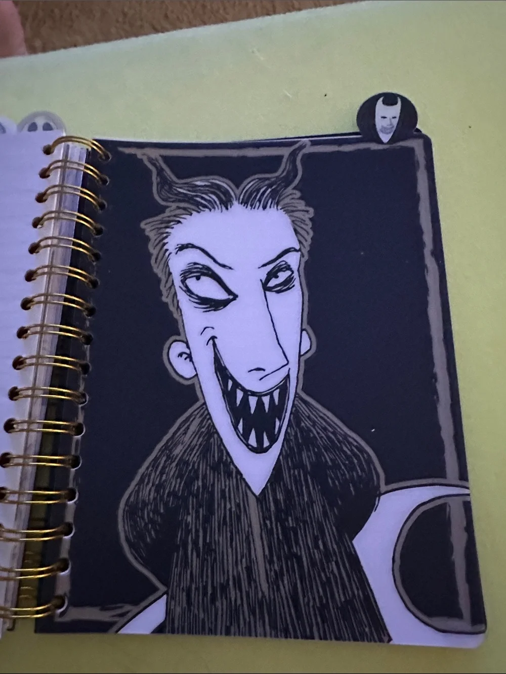 Disney Black & Gold Jack Skellington Spiral Notebook